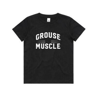 Grouse Muscle Kids Tee - Black Thumbnail