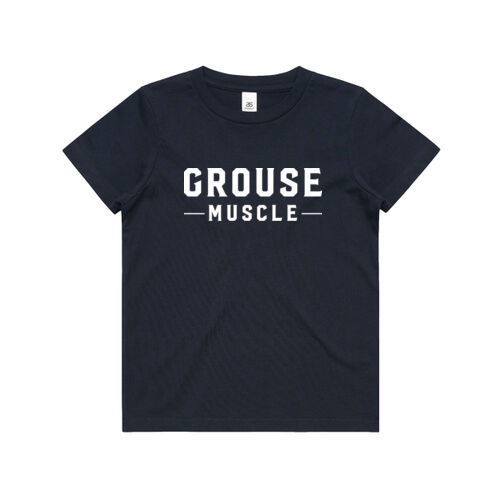 Grouse Muscle Kids Navy Tee v3 Thumbnail