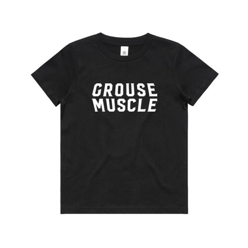Grouse Muscle Kids Black Tee v4 Thumbnail