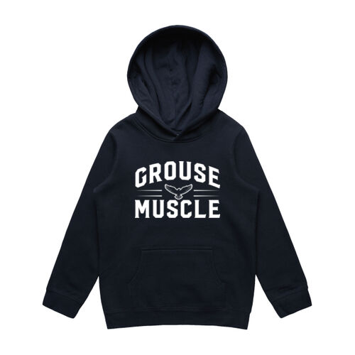 Grouse Muscle Navy Kids Hoodie v2 Thumbnail